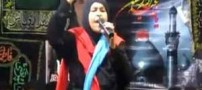 مداحی این زن برای مردان در عزاداری محرم (عکس)