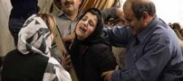 عکس های دردناک از شوک همسر و عزاداری پسر کوچولوی هادی نوروزی
