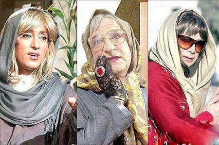 گریم خنده دار و زنانه سه بازیگر مرد ایرانی