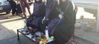 دخترانی که عاشقانه کفش واکس می زنند + عکس