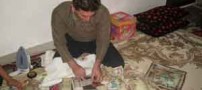 شغل مردی که اسکناس های کهنه را نونوار می کند + عکس