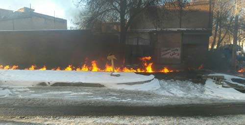 5 کیلومتر از شهر ارومیه در آتش سوزی نابود شد (عکس)