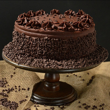 نمونه هایی از تزیین زیبای روی کیک شکلاتی خانگی