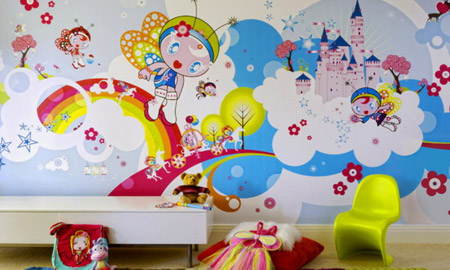 نمونه های جدید کاغذ دیواری فانتزی مخصوص اتاق کودک