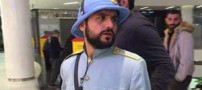 جوانان تهرانی با تیپ رضاشاه قاجار در پاساژ (عکس)