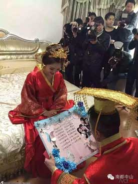 جشن عروسی مجلل مجری معروف چینی (عکس)