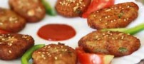 آموزش درست کردن شامی مرغ کنجدی