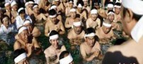 شنای زنان و مردان در آب های سرد برای تندرستی (عکس)