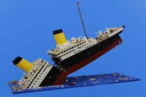 کشتی تایتانیک با هزاران لگو بازسازی شد (عکس)
