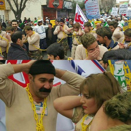 شناسایی زن تروریست آمریکایی در راهپیمایی قم (عکس) شناسایی زن تروریست آمریکایی در راهپیمایی قم (عکس)