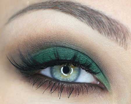 عکسهایی از مدلهای زیبای آرایش چشم رنگ سبز