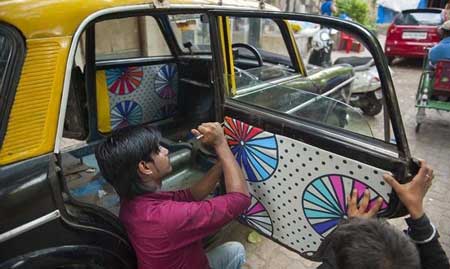 تاکسی های جالبی که شما را شاد می کند (عکس)