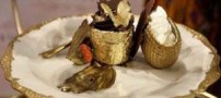 کیک خوشمزه ای که از طلا ساخته شده است! (عکس)