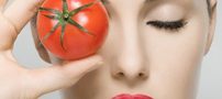 رفع گودی زیر چشم با ماسک گوجه