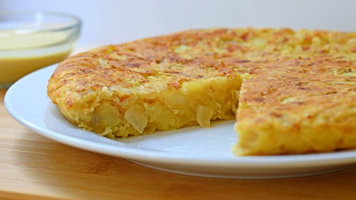 طرز پخت املت اسپانیایی