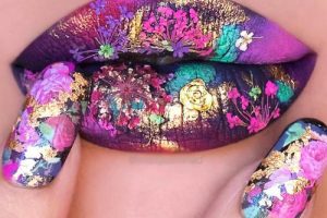 عکس های دیدنی از نقاشی بر روی لب