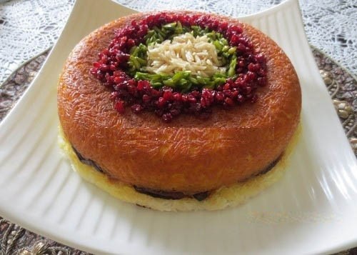 نحوه ی درست کردن ته چین گوشت مجلسی