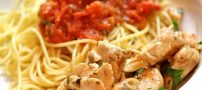 طرز تهیه پاستا و جوجه خوشمزه