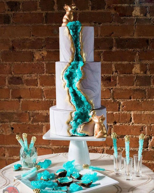 عکس های باورنکردنی از مدل کیک های سنگی