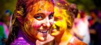 عکس های دیدنی از جشن رنگها در هندوستان