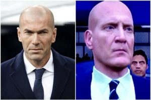 عکسی از چهره عجیب و غریب زین الدین زیدان در بازی FIFA 17