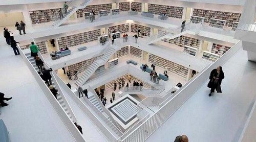 عکس هایی از کتابخانه زیبا و دیدنی در آلمان