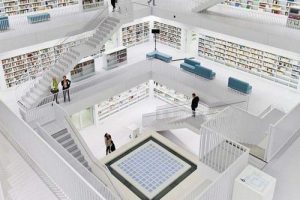 عکس هایی از کتابخانه زیبا و دیدنی در آلمان