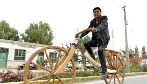 این دوچرخه ی چوبی جالب همه را شوکه کرد (عکس)