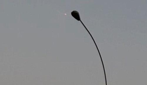 جنجال آتش گرفتن بشقاب پرنده فضایی در آسمان +عکس