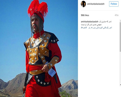 عکس بازیگر طنز مشهور در لباس شمر عکس بازیگر طنز مشهور در لباس شمر