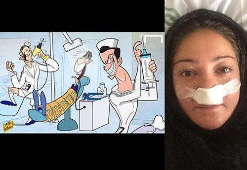افشای بلایی که یک دکتر بر سر خانم بازیگر ایرانی آورد +تصاویر