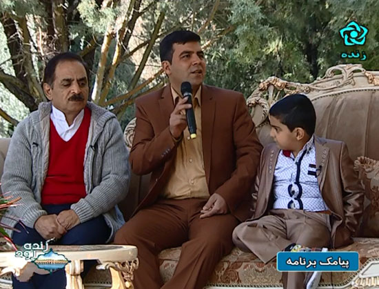 مصاحبه تلویزیونی با سجاد رضایی +تصاویر