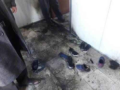 آتشسوزی بخاری نفتی در مدرسه مشکین شهر+تصاویر آتشسوزی بخاری نفتی در مدرسه مشکین شهر+تصاویر