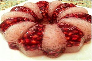 آموزش ژله ویترینی انار و فالوده برای شب یلدا