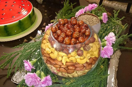 زیباترین مدلهای تزیین آجیل شب یلدا زیباترین مدلهای تزیین آجیل شب یلدا