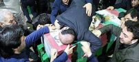تصاویر وداع با شهدای آتش نشان در معراج شهدا