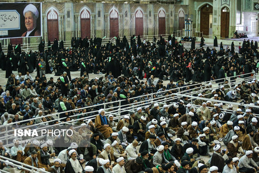 تصاویر مراسم چهلم آیت الله هاشمی در مرقد امام