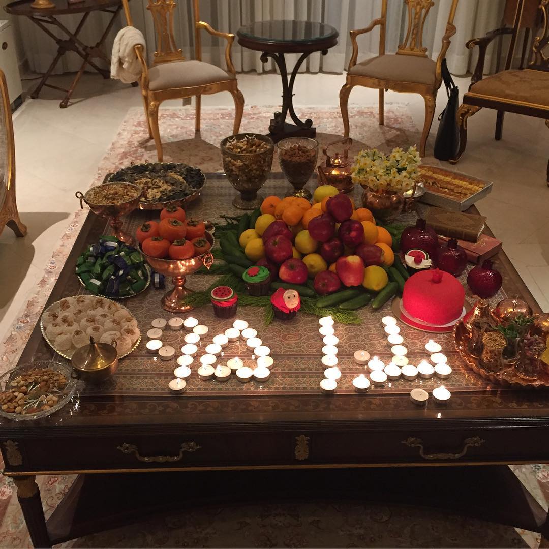 عکسهای جالب بازیگران در شب یلدا