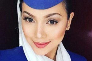 انتخاب یک زن ایرانی به عنوان زیباترین مهماندار (عکس)