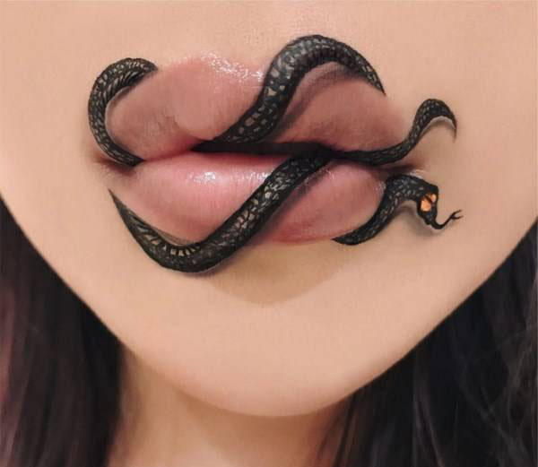 ارایش های وحشتناک روی صورت این دختر زیبا ارایش های وحشتناک روی صورت این دختر زیبا