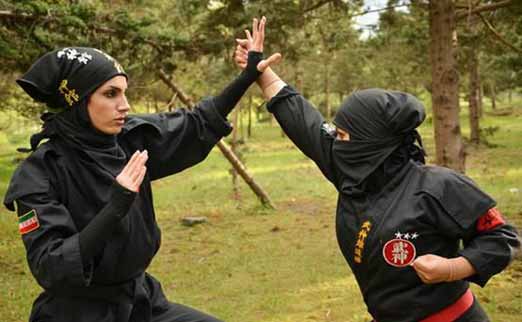حرکات حیرت انگیز نینجا توسط این دختران ایرانی (عکس)