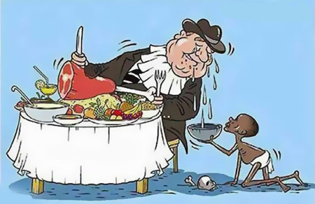 کاریکاتورهای اجتماعی با موضوع مبارزه با فقر