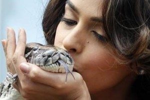 دختر زیبای ایرانی ملکه مارها نام گرفت (عکس)