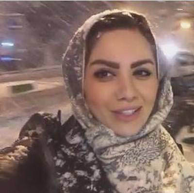 عکس های هنرمندان در برف زیبای زمستانی