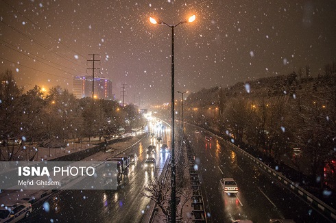 عکس های شگفت انگیز از تهران سفید پوش