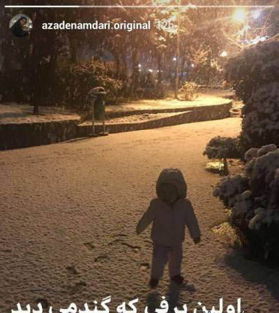 عکس های هنرمندان در برف زیبای زمستانی