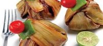 طرز تهیه غذای مجلسی بقچه بادمجان (عکس)