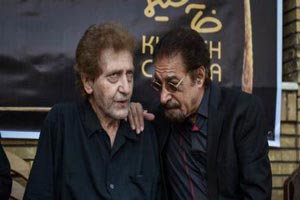 چهره های معروف در مراسم خاکسپاری حسین عرفانی