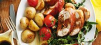طرز تهیه سینه مرغ شکم پر (عکس)