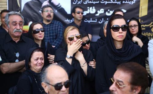 چهره های معروف در مراسم خاکسپاری حسین عرفانی چهره های معروف در مراسم خاکسپاری حسین عرفانی